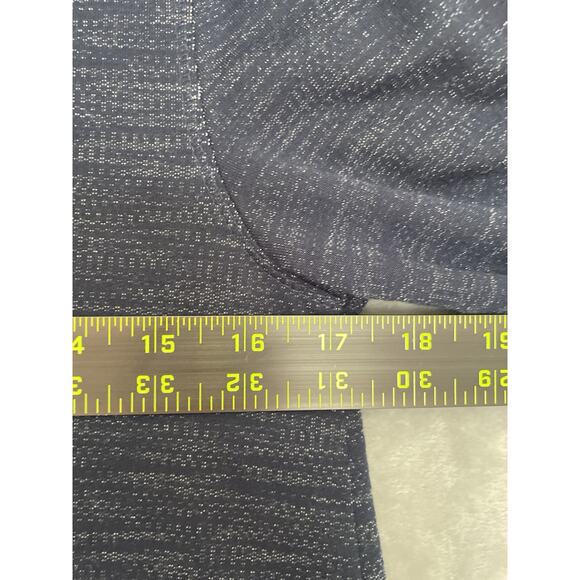 Soft Surroundings Tunic XS Roll Tab Sleeve Navy Cowl Neck Top Lagenlook Coastal - Picture 6 of 9